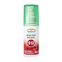 Jamieson Vitamin B12 Energy Spray- Natural Raspberry Flavour, 58ml