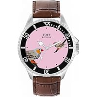 Mens Grey Two Finches Bird Watch