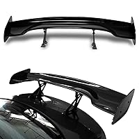 Universal Fit GT Wing Rear Weatherproof Adjustable Trunk Deck Spoiler with Accessories Kit, Type-3 Style, 57