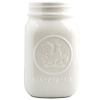 (fissyuzuedyi) Mason Jar (White) 928ml