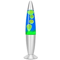 16 inches Liquid Motion Lamp for Adults and Kids, Blue Liquid Green Wax, Retro Magma Lamp Valentines Day Gifts for Him Her, Night Lights for Home Decor Bedroom Living Room