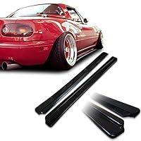 Mazda Miata NA MX5 Feed Underline Style Urethane Side Skirt Extensions For 90-97 Models