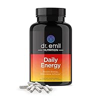 DR. EMIL NUTRITION Daily Energy Supplement - Sugar Free Energy Pills with 160mg Caffeine Per Serving - Energy Booster & Focus Supplement with Guarana Extract, L-Taurine & L-Theanine