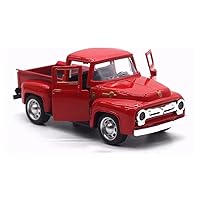 Vintage Truck Decor,Pickup Metal Vehicle for Farmhouse Mini Truck Adornment Home/Table/Desk Xmas Ornaments Festivals Truck with Movable Wheels Valentine's Day Decor Christmas/Birthday Gifts for Kids