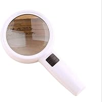 Handheld Lighted 30 Times Double Lens Antiques Appreciation Jewelry Reading Book Magnifying Glass