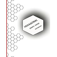 Hexagonal Graph Paper: Hexagon Paper (larg), 200 Sheets, 8.5 x 11 inches. Organic Chemistry & Biochemistry, Role Play Gamers, Quilters, Mosaic and ... “Model: Honeycomb red, Category: Hexagons”