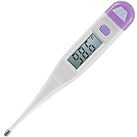 Digital Thermometer for Babies, Children and Adults for Oral, Rectal or Underarm Use Clinically Accurate Within 60 Seconds, Purple