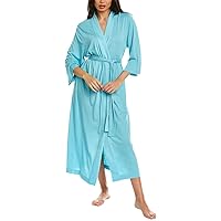 Natori Women's Plus Size Shangri-la Solid Knit Robe