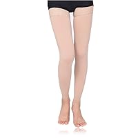 Thigh High Compression Stockings Women 30-40mmHg Sleeve Footless Socks Varicose