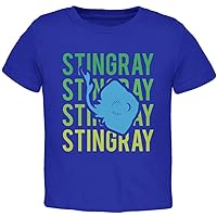 animalworld Stingray Ray Stacked Repeat Toddler T Shirt