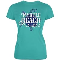 Animal World Summer Sun Sea Turtle Myrtle Beach Juniors Soft T Shirt
