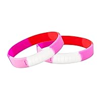 Fundraising For A Cause Lesbian Pride Flag Silicone Bracelet (Adult Size)