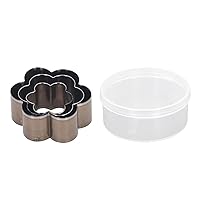 3 Pcs Flower Shaped Leather Cutter 30 40 50mm Alloy Steel Leather Cutting Die Punch Mold for Layered Fabrics