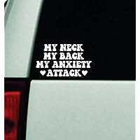 My Anxiety Attack Wall Car Decal Bumper Sticker Vinyl Truck Window JDM Windshield Rearview Laptop Funny Quote Men Mirror Girls Women Cute Mom Mother Milf Family Bad Bitch Trendy Gen Z Aesthetic Daughter Good Vibes Queen Passenger Princes Bestie Student