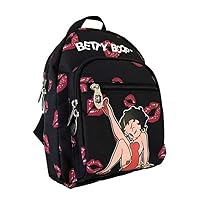 Betty Boop Canvas Mini Backpack (Black)