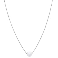 Amazon Essentials 14K Gold or Sterling Silver Freshwater Pearl Pendant Necklace