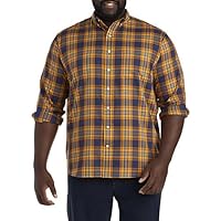 Oak Hill by DXL Men's Big and Tall Large Plaid Sport Shirt