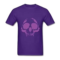 Mens JO SUPERA Monkey Face Fit Slim Short Sleeve T-Shirt Purple XL