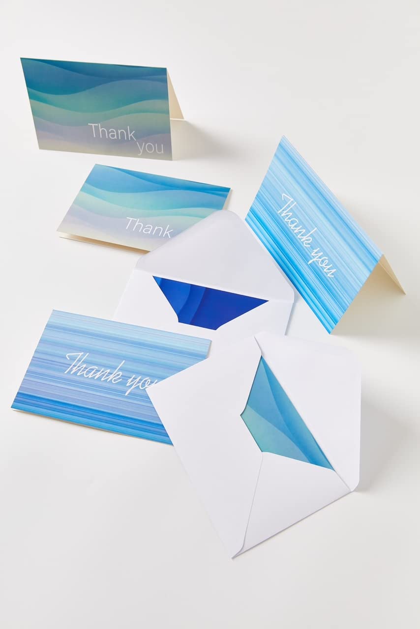 Thank You Cards with Envelopes, cofullsky Thank You Notes Cards Bulk 4*6 Blank Baby Shower Thank You Greeting Cards Set for Funeral Wedding Bridal Shower Business Graduation Teachers Coworker Employee