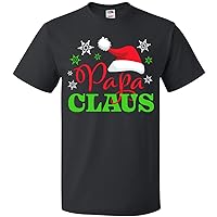 inktastic Papa Claus with Christmas Santa Hat and Snowflakes T-Shirt