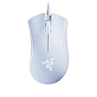 DeathAdder Essential (2021) - Wired Gaming Mouse (Optical Sensor, 6400 DPI, 5 Programmable Buttons, Ergonomic Form Factor) White