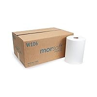 Morcon W106 Hardwound Roll Towels 1-Ply 10 x 800 ft White 6/CT