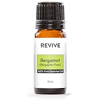 Bergamot (Bergapten Free) Essential Oil by Revive Essential Oils - 100% Pure Therapeutic Grade, for Diffuser, Humidifier, Massage, Aromatherapy, Skin & Hair Care