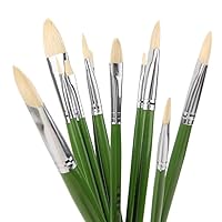 CHCDP 6pcs/Set, Artist Oil Painting Brushes Tongue Peak Painting Brush Set Drawing Art Supplies