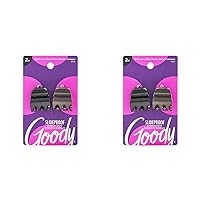 Goody Classics Mini Claw Clips - All Hair Types - Great for Easily Pulling Up Your Hair - Pain-Free Hair Accessories for Women, Men, Boys & Girls (Pack of 2)