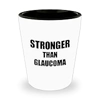 Glaucoma Shot Glass Awareness Survivor Gift Idea For Hope Cure Inspiration Liquor Lover Alcohol 1.5oz Shotglass