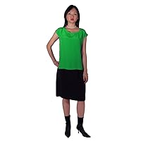 Long Silk Skirt 100% Silk - Black - 31-32 Medium