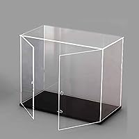 Acrylic display boxes Thick Acrylic Case Shelf with Double-door, Stackable Dustproof Cube Protection Organizer for Basketball Building Blocks, Model Display Cabinets for Home Storage ( Size : 60x60x65