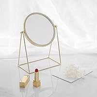 cosmetic mirro Modern Creativity Gold Round Iron Frame + Mirror Desktop Mirror/Vanity Mirror