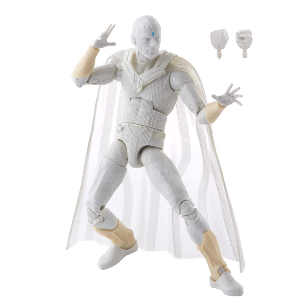Avengers Hasbro Marvel Legends Series 6-inch Action Figure Toy Vision, Premium Design and 2 Accessories, for Ages 4 and Up , White