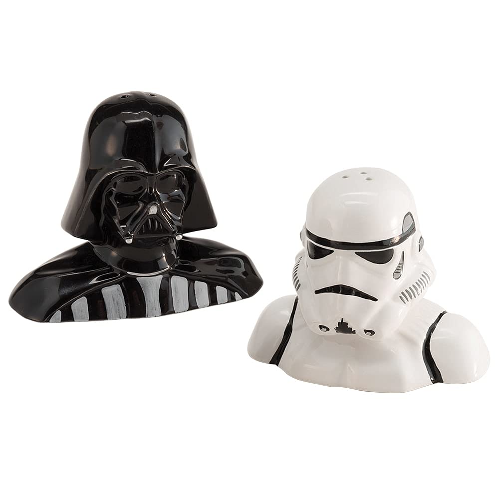 Star Wars Darth Vader & Stormtrooper Ceramic Salt And Pepper Shaker Set