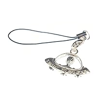 Ufo Mobile Cell Phone Charm Pendant Jewellery Alien Space