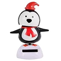 Solar Dancing Santa Claus - Shaking Doll Dancing Toys, Christmas-Theme Car Dashboard Doll Ornament, Dancing Penguin Figurine Toy for Car Interior Home Desk Decorations
