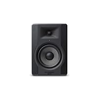 BX5 - 5 inch Studio Monitor Speaker for Music Production & Mixing with Acoustic Space Control, 100W 2 Way Active Speaker, Single,Black