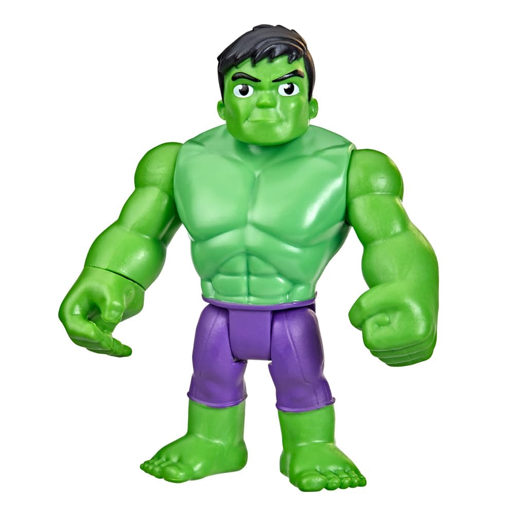 Spidey and His Amazing Friends Marvel Hulk Hero Figure Toy, 4-Inch Scale Super Hero Action Figure for Kids Ages 3 and Up, (F3996)