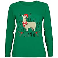 Christmas FA La Llama Womens Long Sleeve T Shirt