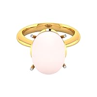 Oval Pearl And Diamond Ring In 12 mm Width And 14 mm Length Cultured Pearl and 0.11 Ctw Diamond Ring in 14 k Solid Gold Ring