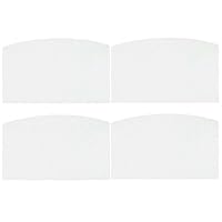 Shoe Heel Wear Hole Prevention Patch Insert/Repair Kit for 2 Pairs (White)