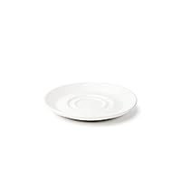 FOUNDATION Porcelain Saucer, 6 Inch, Set of 12, White