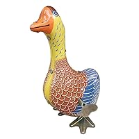 Spring Clockwork Wind-Up Toy Goose Tin Toy, Adult Novelty Gift Fish Tank Decoration Party Favor