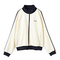 DISCUS ATHLETIC Women's Track Jacket, Lightweight, Stretchy, Punch Material, Stand Collar Outerwear