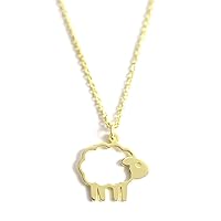 Sterling Silver SHEEP Necklace.