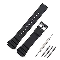 N\C Cwyttzq Watchband Resin Silicone Rubber Band Men Sports Strap For CASIO MRW-200H/S300H/W-800 Replace 18mm Electronic Wristwatch Belt Watch Accessories
