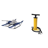 Classic Accessories Roanoke Inflatable Pontoon Boat and Inflatable Boat/Tube Hand Pump