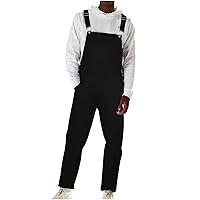 Men's Denim Bib Overalls, Men's Overalls Workwear with Adjustable Straps Convenient Tool Pockets Big and Tall Jumpsuit