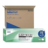 Kimberly Clark Safety 34133 White Kimwipes Delicate Task Wipers, 11.8
